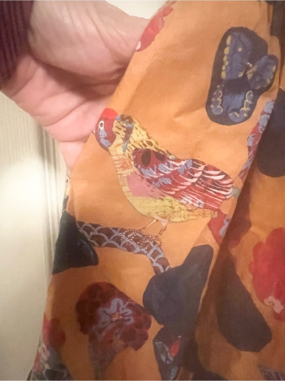 Anthropologie Natalie lete Paris skirt SIZE 0 birds and butterflies - Picture 5 of 8